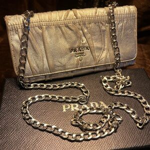 PRADA Authentic, Clutch, Bifold Wallet, Crossbody.